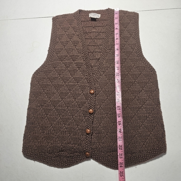 West bound, Large, vintage, 100% wool Button Front Vest - Picture 6 of 9